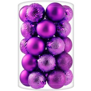 34ct Baby Blue Mini Christmas Ball Ornaments Shatterproof Plastic Christmas Tree Decorations for Xmas Party Home Office Holiday Decor -Small Size (1.57"/ 40mm)