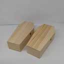 CroBlissful 2 Pcs Large Halloween Coffin Box 18'' Unfinished Wood Pet Empty Jewelry Wine Gift Ring Box with Lid for Halloween Party Crafts Decoration