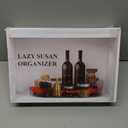 360 Rotating Lazy Susan for Refrigerator, 13.5''x8.5'' Clear Lazy Susan Turntable for Refrigerator Organizers and Storage, Kitchen, Table Top, Cabinet, Pantry, Countertop, 1 Pack