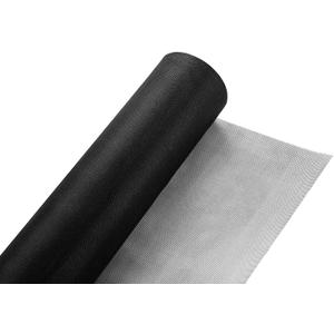 Fiberglass Window Screen Roll 72" x 100' Continuous Roll UV Protection Install and Repair Door and Window Screen(72" x 100', Black)