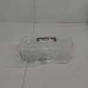 Akro-Mils 12-Inch ProBox Plastic Art Supply, Hobby or Craft Storage Toolbox, Model 09912CLPUR, (12-Inch x 5-1/2-Inch x 4-Inch), Clear