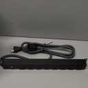 20 Amp Power Strip Heavy Duty, 12 Gauge Extension Cord for Appliance Workbench Garage Industrial, Metal 8 Outlets Combine with T-Plug Adapter 5-20R T-Slot, 1200J Surge Protector