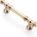 Asidrama 10 Pack 3 Inch(76mm) Brushed Brass Kitchen Cabinet Handles, Gold Cabinet Pulls Kitchen Cabinet Hardware for Cupboard Drawer Pulls (3" Hole Center)