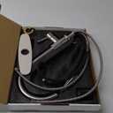 QFN Kitchen Faucet with Pull Down Sprayer Brushed Nickel, High Arc Single Handle Single Level Stainless Steel Pull Out Sink Faucet for Farmouse Camper RV Bar, Fit for 1 or 3 Hole