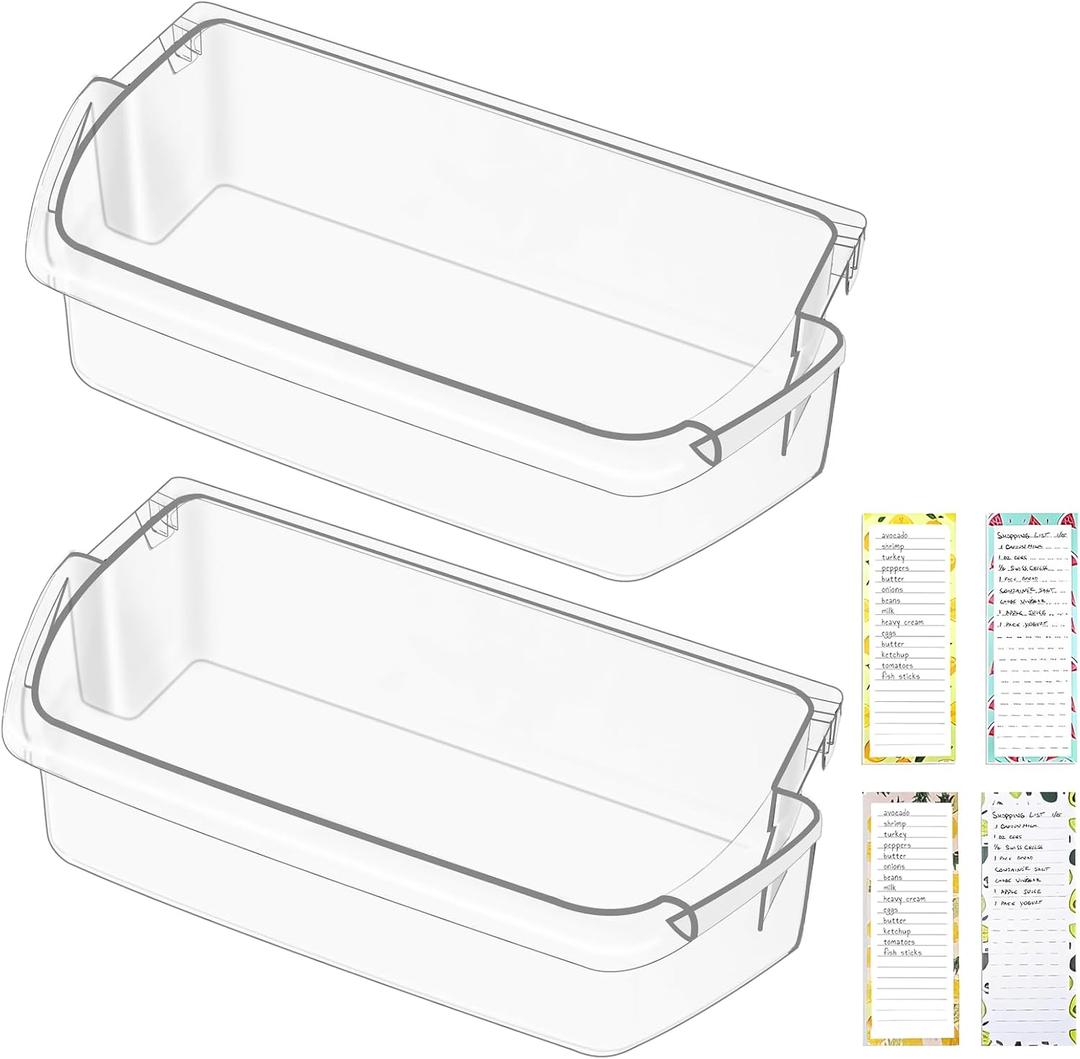 UPGRADED W10803530 Refrigerator Door Bin Compatible with Whirlpool Refrigerator Door Shelf Parts WRT311FZDW01 WRT311FZDW00 WRT311FZDM00 WRT311FZDM01 W10582649 Maytag Fridge Door Shelves,2 PACK