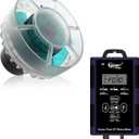 hygger Wave Maker For Aquarium, Ultra-quiet Transparent Wavemaker With Controller, Adjustable Flow Magnetic DC 24V 2850GPH Powerhead, Circulation Pump For 75-200Gallon Freshwater Coral Reef Tank