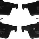 TRQ Posi Ceramic Brake Pad Kit Set Compatible with Chevy Mazda Pontiac Saab Saturn Volvo