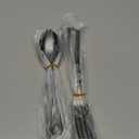 Set of 12, Stainless Steel Dinner Forks and Spoons Silverware Set, Heavy-Duty Forks (8 Inch) and Spoons (6.7 Inch) Cutlery Set, Dishwasher Safe (Black)