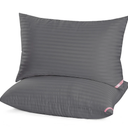 EIUE Bed Pillows for Sleeping 2 Pack Queen Size，Pillows for Side and Back Sleepers,Super Soft Down Alternative Microfiber Filled Pillows,20 x 30 Inches,Grey