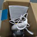 Homedics Back Massager - Heated Automatic Percussion Back, Body and Neck Massager with Dual Pivoting Heads, Interchangeable Nodes, for Shoulders, Legs and Feet, White