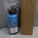 Fanhaw 32 oz Insulated Water Bottle  Portable Stainless Steel Flask with 3 Lids (Straw, Spout, Carabiner) | Leakproof, for Gym, Hiking, Work, Travel & Everyday Use (Sky Blue)