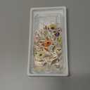 GVIEWIN for iPhone 17 Pro Case with Screen Protector, Upgraded [Full Camera Protection] [Non Yellowing] Floral Slim Shockproof Clear Women Phone Cover for iPhone 17 Pro 6.3" (Petite Blooms/Golden)