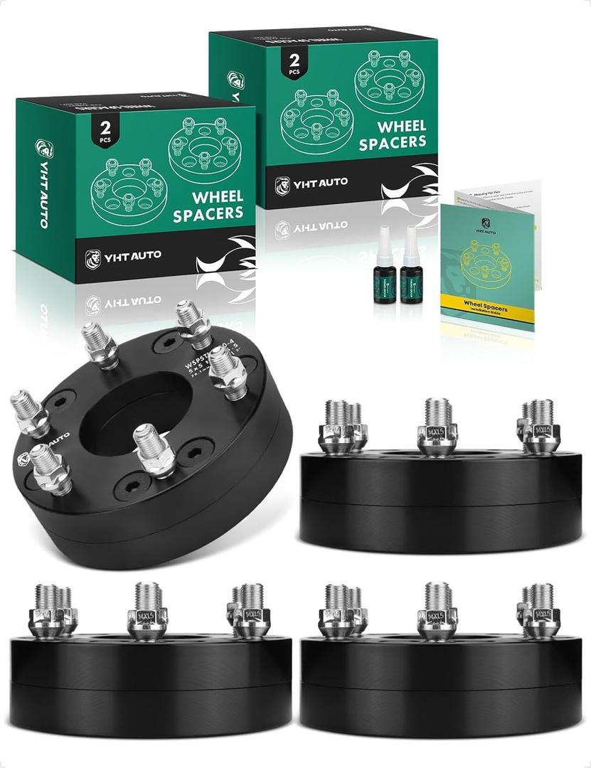 YHTAUTO 5x5 to 6x5.5 Wheel Adapters 2 inch Fits Jeep 1999-2024 Grand Cherokee, XK WJ WK WK2 JK JL JT WL, Chevy C10 Impala, C/K 1500, Tahoe, Yukon, Durango, w/ M14x1.5 & 12.9 Studs, 78.1mm Center Bore YHTAUTO 5x5 to 6x5.5 Wheel Adapters 2 inch Fits Jeep 1999-2024 Grand Cherokee, XK WJ WK WK2 JK JL JT WL, Chevy C10 Impala, C/K 1500, Tahoe, Yukon, Durango, w/ M14x1.5 & 12.9 Studs, 78.1mm Center Bore