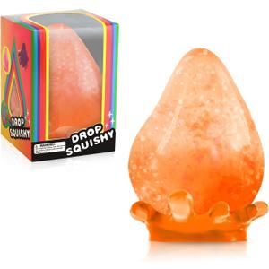Fidget Toys Dream Squishy Drop, Stress Cube Squishes Anxiety Stress Relief, Ice Squishy Stress Cube-Drop Sugar Balls, Sensory Ball for Kids with Autism (Orange, 1)