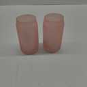 Tabletops Gallery 2 Piece Snowflake Soda Can Glass Set - Pink