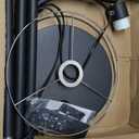 Arc Floor Lamp with Remote and Stepless Dimmable Bulb, Colors Temperature & Brightness Adjustable, Floor Lamps for Living RoomDeep Beige Shade & Black Pole