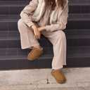 Litfun Memory Foam Slippers for Women Men Cozy Warm House Shoes Indoor and Outdoor, Khaki 44/45