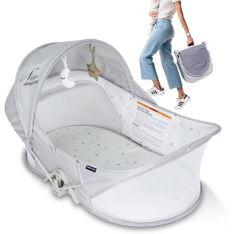 Beberoad Travel Bassinet Portable Baby Bed for Newborn Infants-Foldable Bassinet