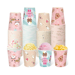 Maxcheck 100 Pcs Pink Christmas Paper Cups 9 oz Disposable Pink Snowflakes Elk Xmas Coffee Cups Hot Drink for Xmas Holiday Party Drinkware Supplies Hot Tea Cold Beverage Cocoa (Cute Style)