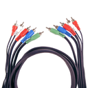 GE 6ft. Audio/Video Component Cable with RCA-Type Connectors, Black