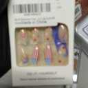 4th of July Press on Nails Medium Almond Patriotic Fake Nails with American Flag, Star, Fireworks & Cherry Designs, Independence Day Stick On Nails for Women 24Pcs