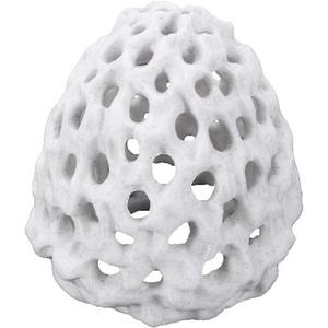 Shrimp Dome Hide with Suction Cup - Ideal Aquarium Ornament for Shrimp, Guppy & Betta Fish Hiding and Resting White