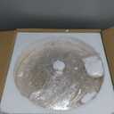 FRIXCHUR 11.8'' Gold Crystal Chandelier LED Flush Mount Crystal Ceiling Pendant Light for Living Room, Dining Room