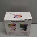 Karaoke Machine for Kids & Adults with 2 Wireless Mics 2400mAh Portable Bluetooth Karaoke Speaker with Timer White Noise & Night Light High Power Dual Speaker LED Display Home & Outdoor Party - Black