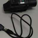 Solofish 1500lm Slidable Tactical Flashlight with Green Beam Compatible with Picatinny Rail for Rifle (Not for Pistol), Rechargeable Weapon Light with Strobe/Momentary/Power Indicator