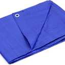 Kotap 30 x 40 Ft. All-Purpose Multi-Use Protection/Coverage 5-mil Poly Tarp, Waterproof, Blue, (TRA-3040)