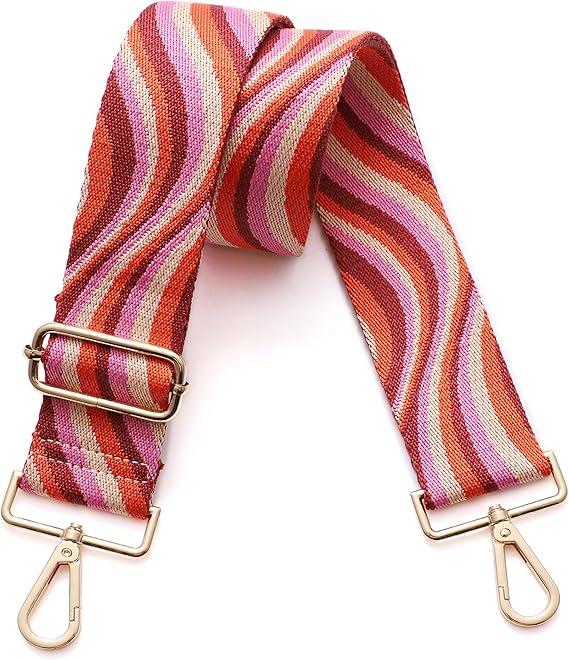 S-Jacorry Purse Strap Replacement Crossbody Wide Shoulder Strap Adjustable Canvas Straps Handbag Strap Replacement Belts