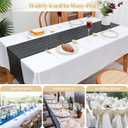 Sequin Table Runners 72 Inches Long Black Glitter Table Runner for Party, Wedding, Bridal Baby 6 Pcs, Black