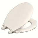 Centoco Slow-Close Round Plastic Toilet Seat, Fits Kohler/American Standard/TOTO, Light Weight Residential, Made in the USA, 3700SC-416, Biscuit
