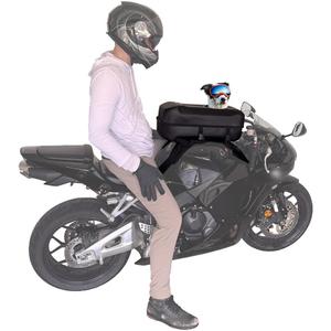 TankMate a Universal Gas Tank Mounted Motorcycle Dog Carrier for Small to Medium Size Dogs, scratchless Non-Slip Design, Waterproof Exterior, Velvet Lined Interior, Safe pet Transport