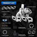 AUTOBABA 667-203 Turbo Turbocharger Kit with Gasket Compatible with 2011-2015 Chevrolet Cruze 2016 Cruze Limited 2012-2020 Chevy Sonic 2013-2021 Trax 2013-2021 Buick Encore L4 1.4L Replace# 55565353