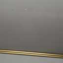 1 Inch Luxury Gold Double Curtain Rods 72-144 Inches (6 to 12 Ft), USFOOK Telescoping curtain pole with Sparkling Foil Finials, Long Double Window Rods for Kitchen, Patio