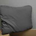 Waterproof Outdoor Cushions for Patio Furniture, Fade Resistant Backrest and Deep Seat Cushion Set with Removable Cover, 22 x 22 Inch, Dark Grey, Set of 1