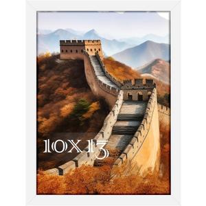 Picrit 10x13 Picture Frame, Photo Frame for Wall Mounting Display, White