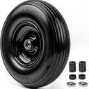 13Inch Wheelbarrow Tires 4.00-6 Flat Free Tire And Wheel with 5/8" & 3/4" Bearings, 1.75" Centered Hub for Wheelbarrow/Wagon/Trolley/Garden Scooter Cart,1Pack