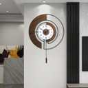 Large Wall Clocks for Living Room,Silent Non-Ticking Quartz Battery Operated,Modern Decorative Wall Clock for Kitchen Bathroom Bedroom Home Wall Decor,20x27inch