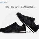 LUCKY STEP Women's Mesh Fashion Sneakers Non Slip Breathable Casual Running Shoes Stylish Retro Lace Walking Sneaker