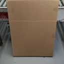 blue page Arched Mirror, Farmhouse Wall Decor Accent, Rustic Wood Framed Mirror Like Window for Bathroom Vanity, Bedroom, Entryway, and Living Room (36"L x 24"W)