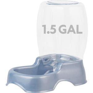 Petmate Pet Cafe Cat and Dog Water Dispenser - Water Bowl for Cats and Dogs, USA Made, 1.5 GAL, Pearl Ash Blue