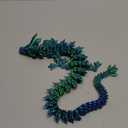 31.5 Large 3D Printed Dragon Bigger Fidget Animals Toys, Giant Flexible Articulated Fidget Toy, Huge 3D Printed Crystal Dragon Halloween Home Office Executive Desk Decor, Christmas 3D Print Toy 