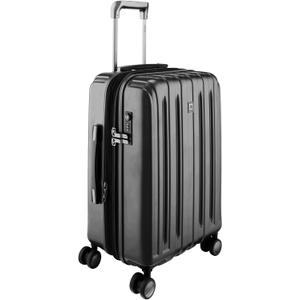 DELSEY PARIS Titanium Hardside Expandable Luggage with Spinner Wheels, Black, Carry-On 21 Inch