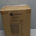 DR.PREPARE 1500W Small Space Heater for Indoor Use, Portable PTC Ceramic Electric Heater with Thermostat, Oscillation, Remote, 12H Timer, 3 Heat Modes + Fan + ECO Mode, Safe Heater for Office Bedroom (9.7''H/ 70 Auto Oscillation)