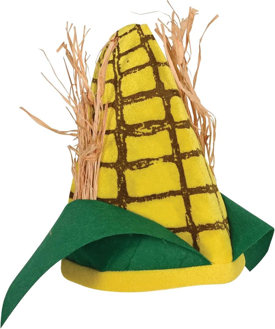 Plush Corn Cob Hat