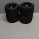 Aimrock 17mm Hex 3.8 RC Wheels and Tires Pre-glued Combo for 1/10 Traxxas Maxx Tmaxx E-Revo Revo 3.3 1/8 Arrma Kraton Outcast Notorious 6S Redcat RC Monster Truck Off-Road Car, Set of 4