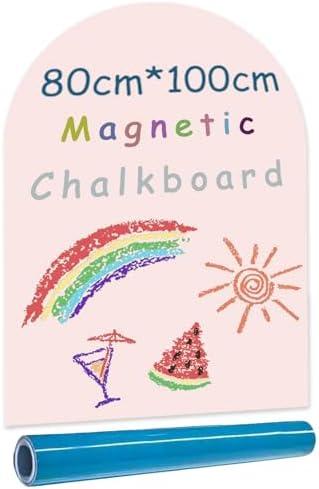Umtiti 40" x 32" Magnetic Chalkboard Arch Contact Paper for Wall,Peel and Stick Self Adhesive Blackboard Wall Decal Roll for Home School,Pink,80100PK,US