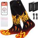 CAMULAND Heated Socks with Smart App Control & 10000mAh Battery for Men & Women, Rechargeable Electric Socks, 4-Temperature Adjustable Foot Warmers